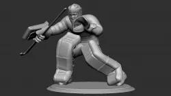 Regular Field Hockey Goalie Collectible Figure - 01 3D print model