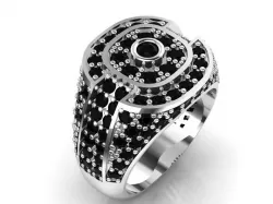 Ring Gold Silver 3D printing 3D print model