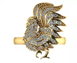ring rooster 3D print model