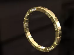 Ring with shapes 3D print model
