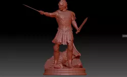 Roman Gladiator Warrior Maximus Sculpture 3D print model