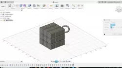 Rubix Cube Model Keyring 3D print model