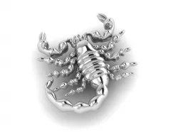 scorpion logo jewelry 3D print model