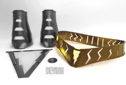 SHAZAM BELT 3D print model