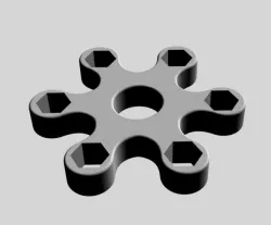 Simple fidget spinner 3D print model
