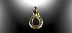 Snake Pendant 3D print model