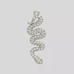 Snake Pendant with gems 3D print model