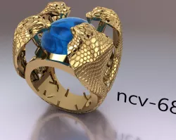 Snake ring 3D print model