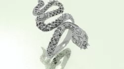 snake ring 3D print model