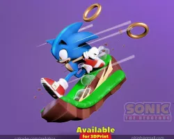 Sonic the Hedgehog  3D print model