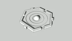 Space Campaign Hexagons 3D print model