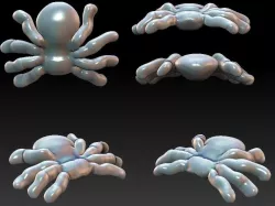 Spider pendant 3D print model