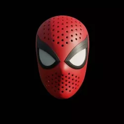 Spiderman PS4 Face Shell 3D print model