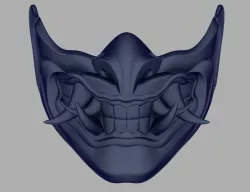 Sub Zero Samurai mask from Mortal Kombat 11 3D print model