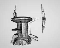 Tau Building Tower 3D print model