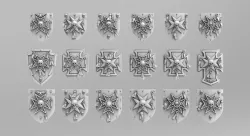 Templar Storm Shields 3D print model