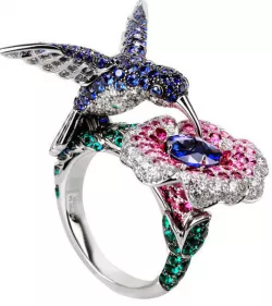 The hummingbird ring  3D print model