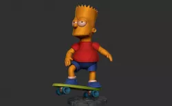 The Simpsons Barts 3D print model