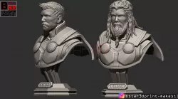 Thor Bust Avenger 4 bust - 2 Heads - Infinity war - Endgame 3D print model
