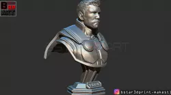 Thor Bust Short Hair - Avenger 4 bust - from Marvel 3D print model