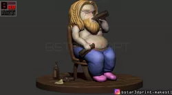 Thor Fat CHIBI version - Avenger 4 -Endgame - from Marvel 3D print model