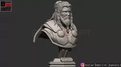 Thor Long Beard Bust-Avenger -Infinity war -Endgame -Marvel 3D print model