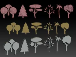 tree 3d models 3D print model