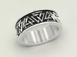 Triangles Ring 3D print model