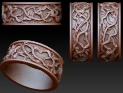 Twig ring 3D print model