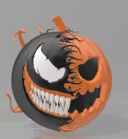 Venom pumpkin  3D print model