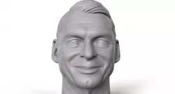 Vince McMahon 3D printable portrait sculpture  3D print model