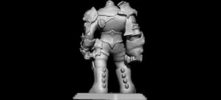 warrior death 3D print model
