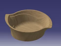 wave oval small dish best for printing and producing 3D print model