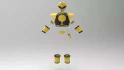 White Ranger MMPR full suit for 3D Print 3D print model
