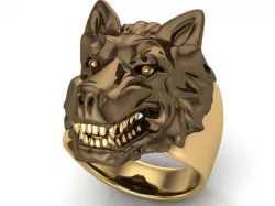 wolf ring 3D print model