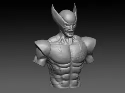 Wolverine Sculpture 3D print model