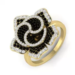 Women flower ring 3dm render detail 3D print model 3D print model