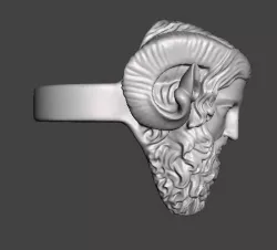 zeus high detailed ring  3D print model