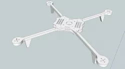 3D Printed quadrocopter frame