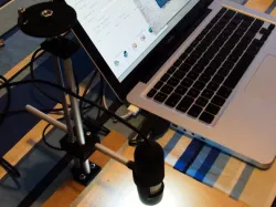 Accurate focus stand for Adafruit USB microscope