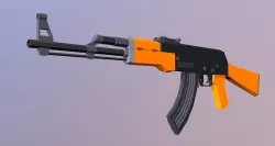 AK-47 Low-poly  3D model