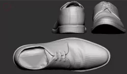 AM casual Shoe Low-poly  3D model