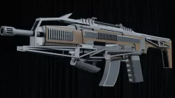 Assault Rifle Hellfire Low-poly  3D model
