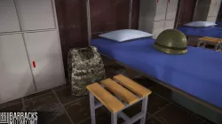 Barracks - military unit Low-poly  3D model