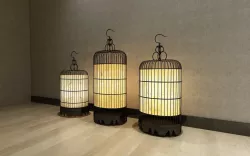 Bird Cage Lighting Low-poly  3D model