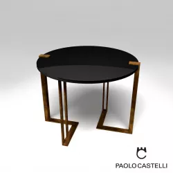 Black and Gold Table round from Paolo Castelli 3D model