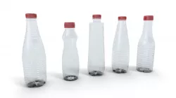 Bottle set plastic bottles  Low-poly  3D model