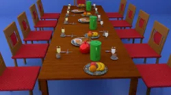 BREAKFAST TABLE Low-poly  3D model
