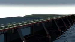 bridge dam  3D model 3D model