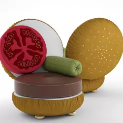 Burger Armchair 3D model